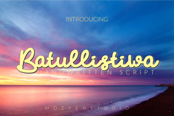 Batullistiwa: The Sweet Script Font for Modern Branding