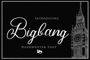 Bigbang: The Vintage Script Handwritten Font for Authentic Crafts