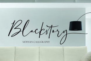 Blackstory: A Bold Script Handwritten Typeface for Editorial Design