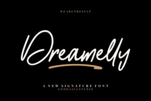 Dreamelly: A Handwritten Script Font for Modern Brand Identity