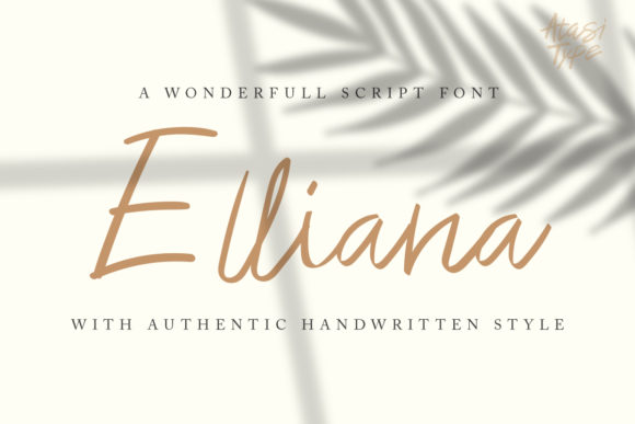 Elliana: A Natural Handwritten Script for Editorial Design