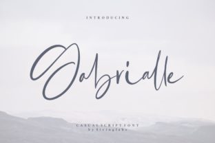 Gabrialle: A Modern Script Typeface for Editorial Design