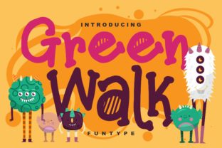 Green Walk: The Perfect Handwritten Script for Your Craft Projects