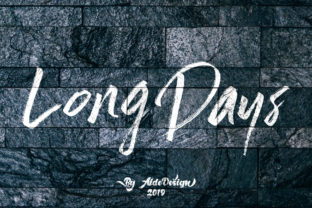 Long Days: The Authentic Brush Script Font for Small Business Branding