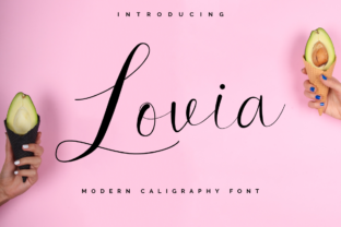 Lovia: A Premium Script Handwritten Typeface for Elegant Branding