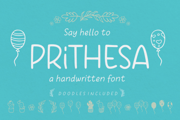 Prithesa: A Sweet Script Handwritten Font for Crafters