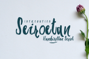 Seiroetan: A Rough Script Font for Authentic Editorial Design