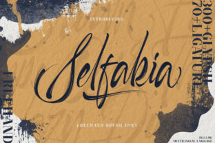 Selfakia: A Bold Script Handwritten Typeface for Editorial Design