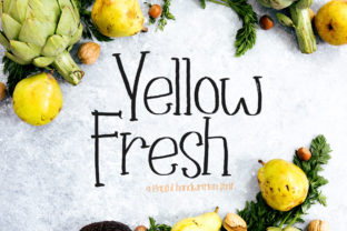 Yellow Fresh: The Script Handwritten Font for Confident Campaigns