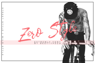 Zero Style Typeface: Elevating Editorial Design with Playful Script